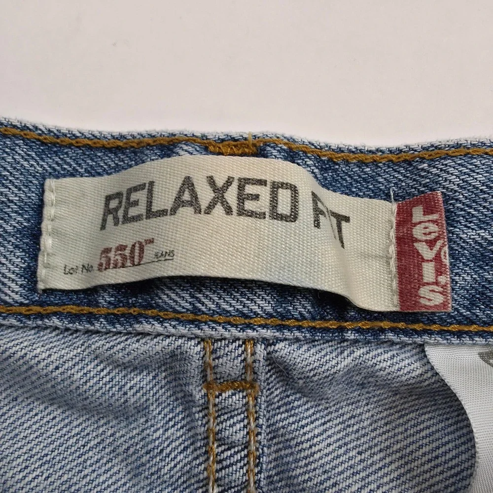 Levi's 550 Relaxed Fit Jeans Mens 34x34 Blue Vtg 90s Nostalgia Thrifted Dad Jean